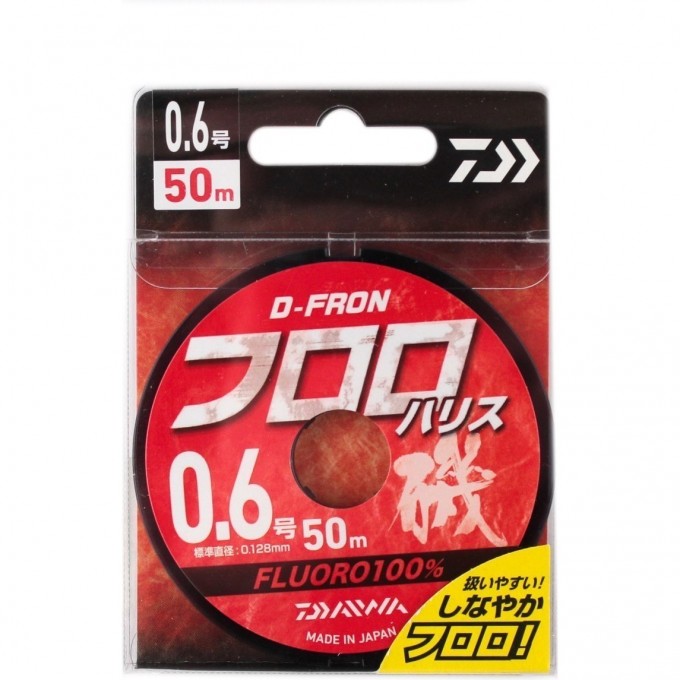 Леска DAIWA D-FRON fluoro harisu 0,6 50м 07300181 Леска DAIWA D-FRON fluoro harisu 0,6 50м 07300181