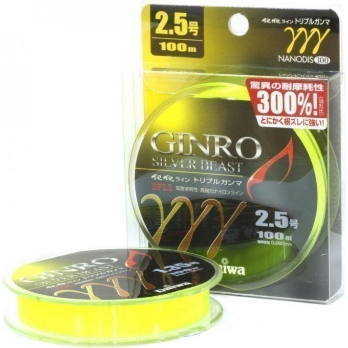 Монолеска DAIWA GINRO TRIPLE GANMA 3-100 зелено-желтая 0746 4960652764100 Монолеска DAIWA GINRO TRIPLE GANMA 3-100 зелено-желтая 0746 4960652764100