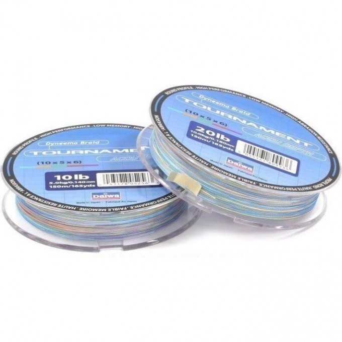 Плетеная леска DAIWA Tournament Accu dept / TN AC - 10 Lb (150м) (многоцветная) 43178052563 Плетеная леска DAIWA Tournament Accu dept / TN AC - 10 Lb (150м) (многоцветная) 43178052563