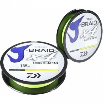 Шнур DAIWA J-Braid X4 0,07мм 135м Yellow Шнур DAIWA J-Braid X4 0,07мм 135м Yellow