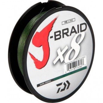 Шнур DAIWA J-Braid X8 0,10мм 150м dark green Шнур DAIWA J-Braid X8 0,10мм 150м dark green