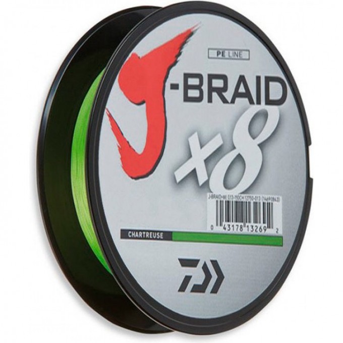 Шнур DAIWA J-Braid X8 0,28мм 150м chartveuse 12750-028 Шнур DAIWA J-Braid X8 0,28мм 150м chartveuse 12750-028